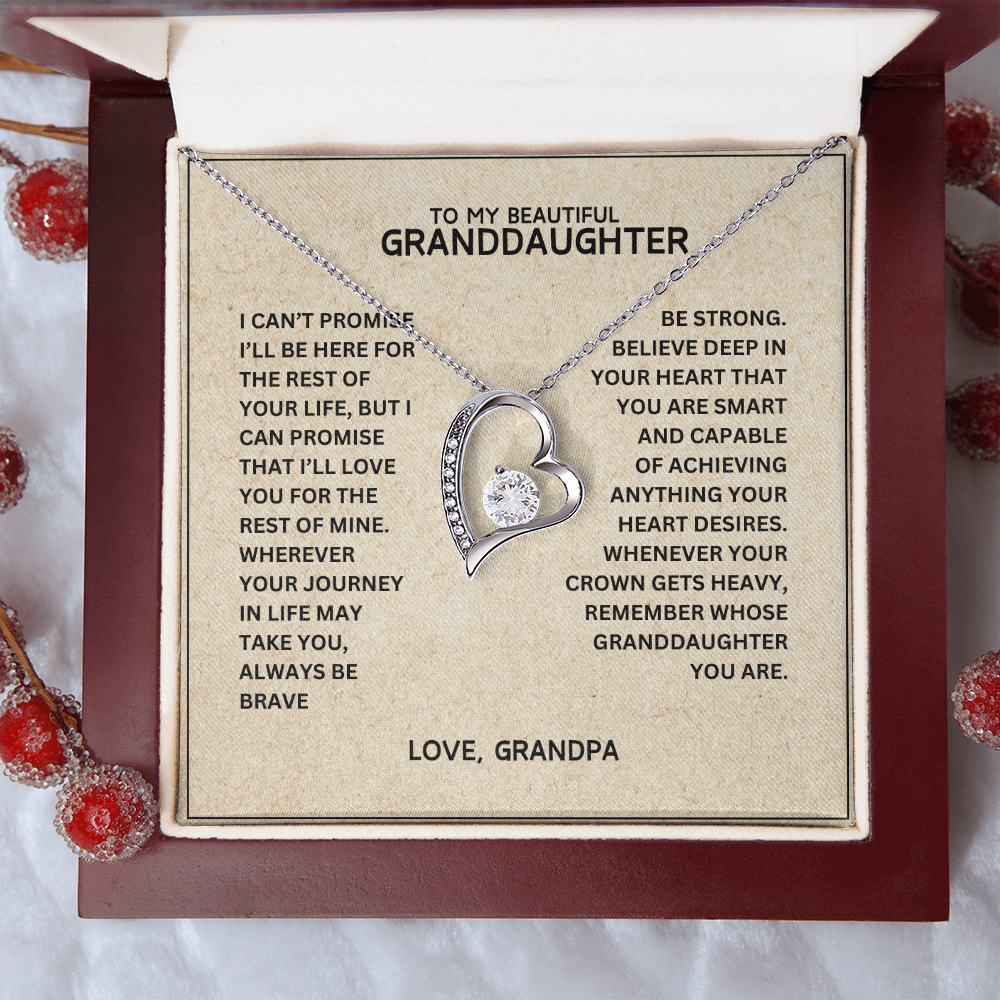 To My Granddaughter - Forever Linked Hearts - Gift Set