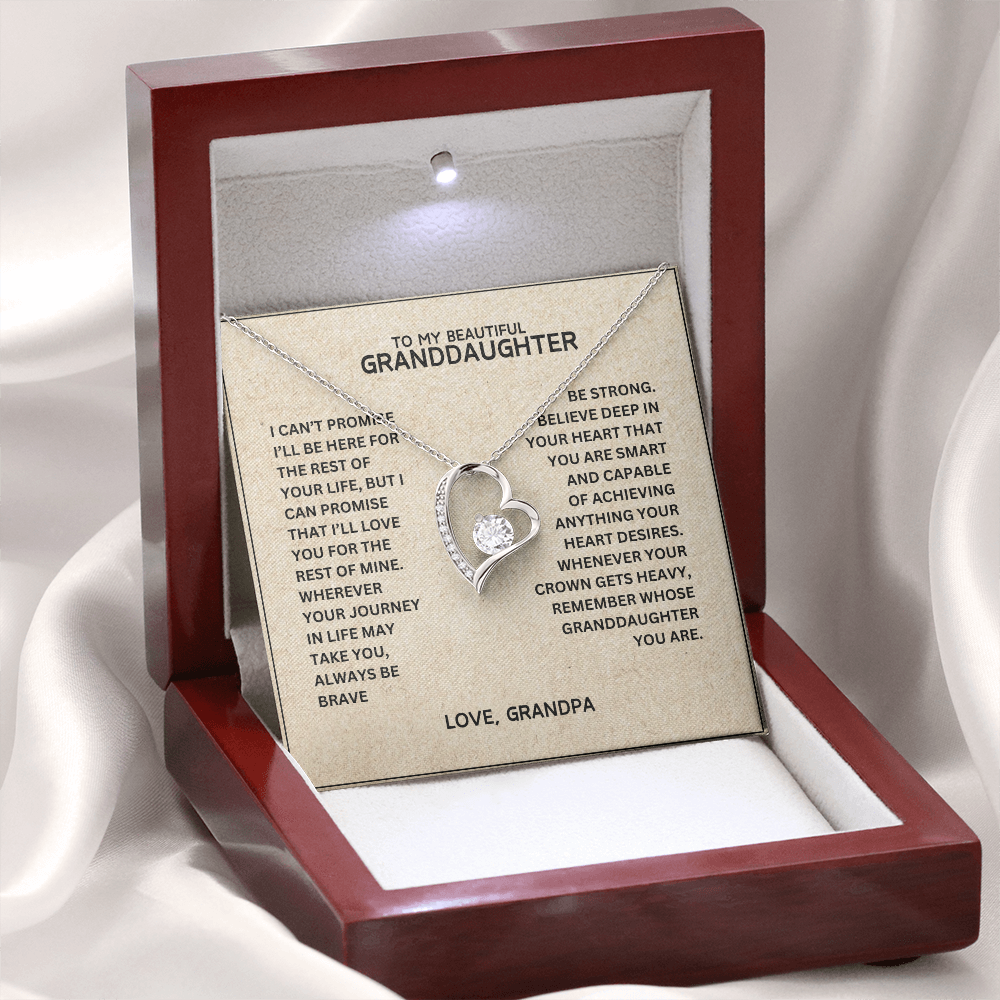 To My Granddaughter - Forever Linked Hearts - Gift Set
