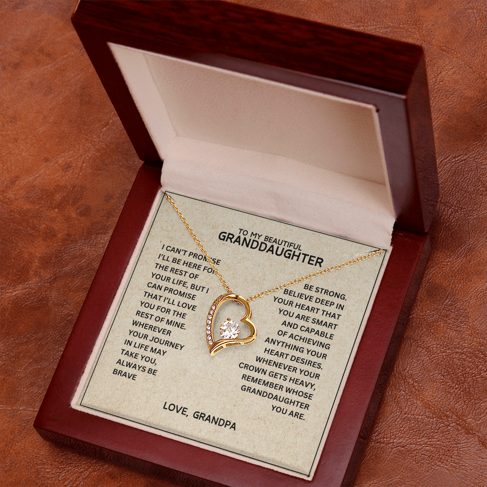 To My Granddaughter - Forever Linked Hearts - Gift Set
