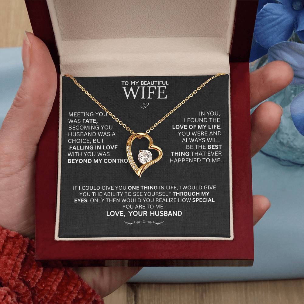 Gift for Wife "Meeting You Was Fate" Necklace