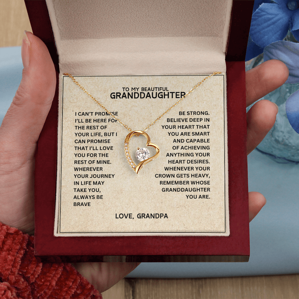 To My Granddaughter - Forever Linked Hearts - Gift Set