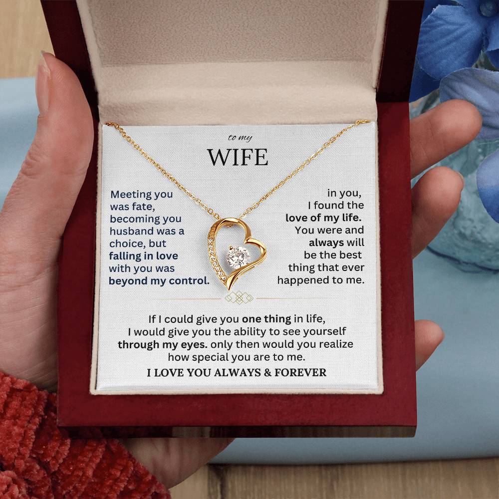 To My Wife - Forever Love Necklace Gift Set