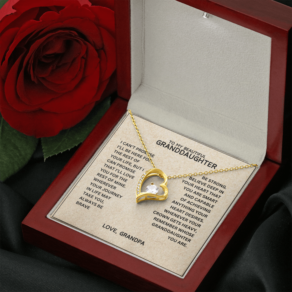 To My Granddaughter - Forever Linked Hearts - Gift Set