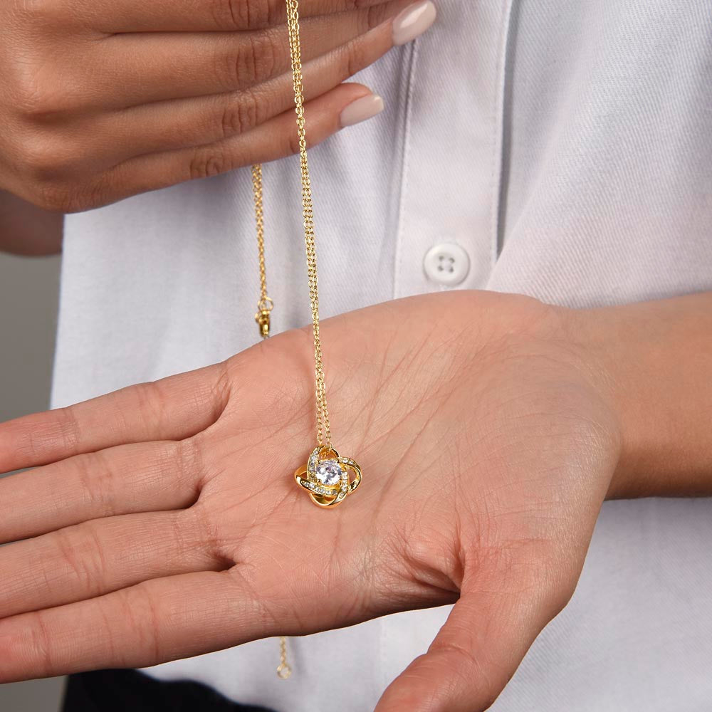 To My Beautiful Granddaughter - Love Knot Necklaces