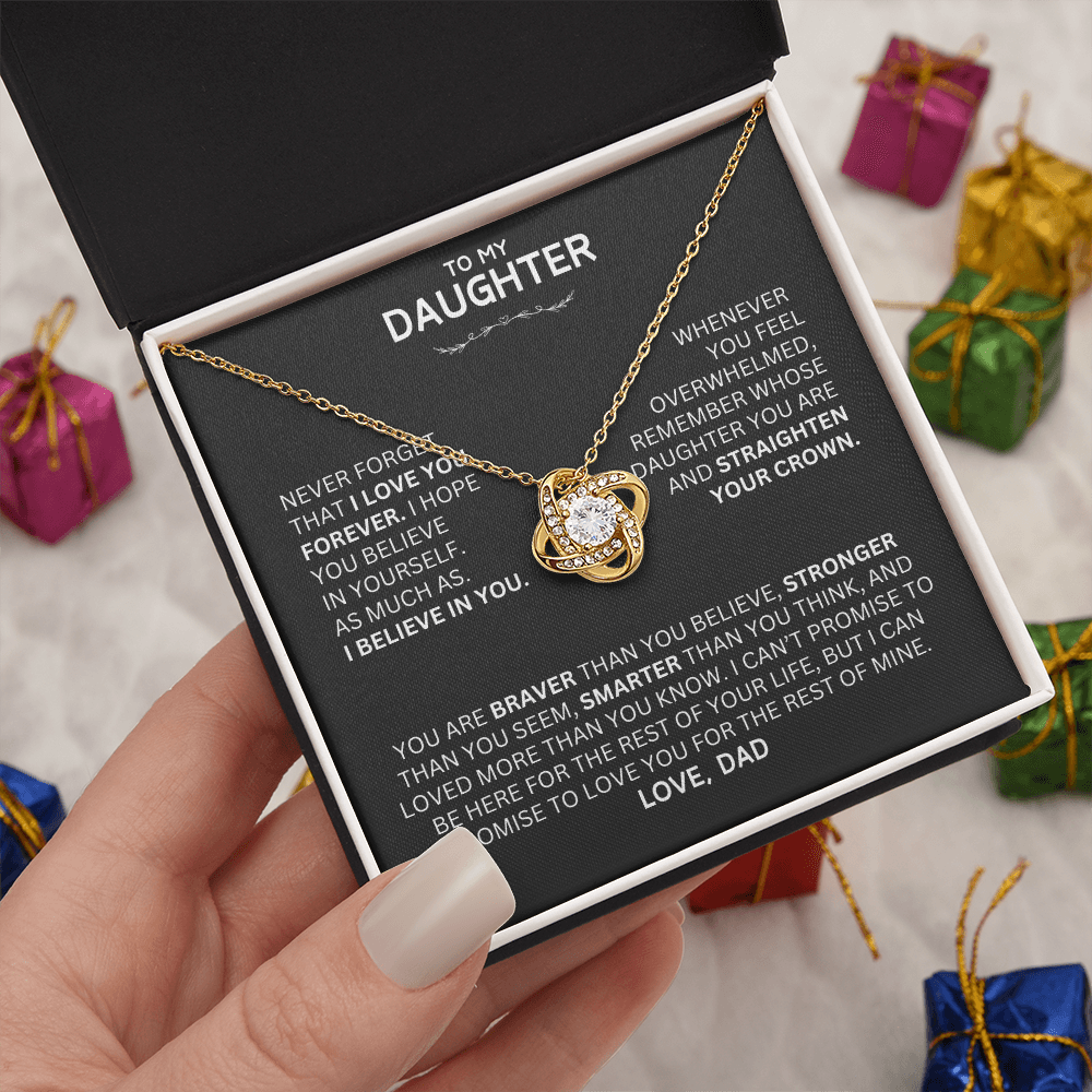 Unique Gift for Daughter From Dad "Never Forget That I Love You"