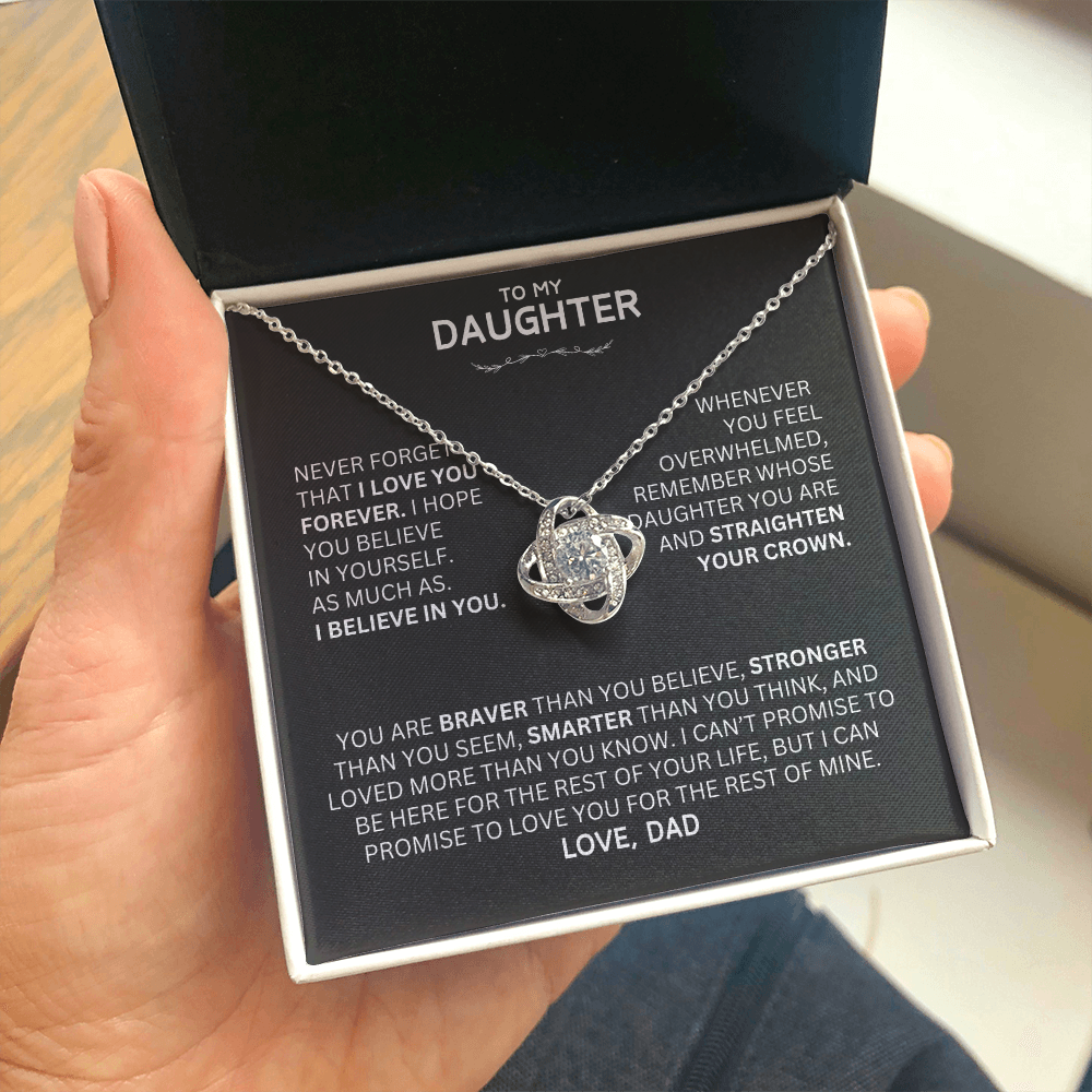 Unique Gift for Daughter From Dad "Never Forget That I Love You"