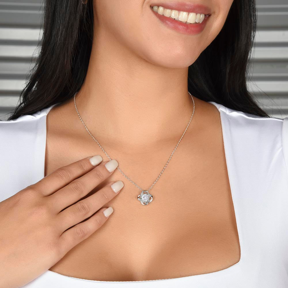 To My Beautiful Granddaughter - Always Keep Me In Your Heart - Interlocking Hearts Necklace