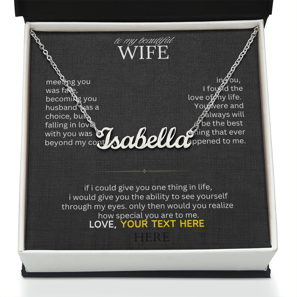 To My Beautiful Wife - I Found My Missing Piece - Love Knot Necklace