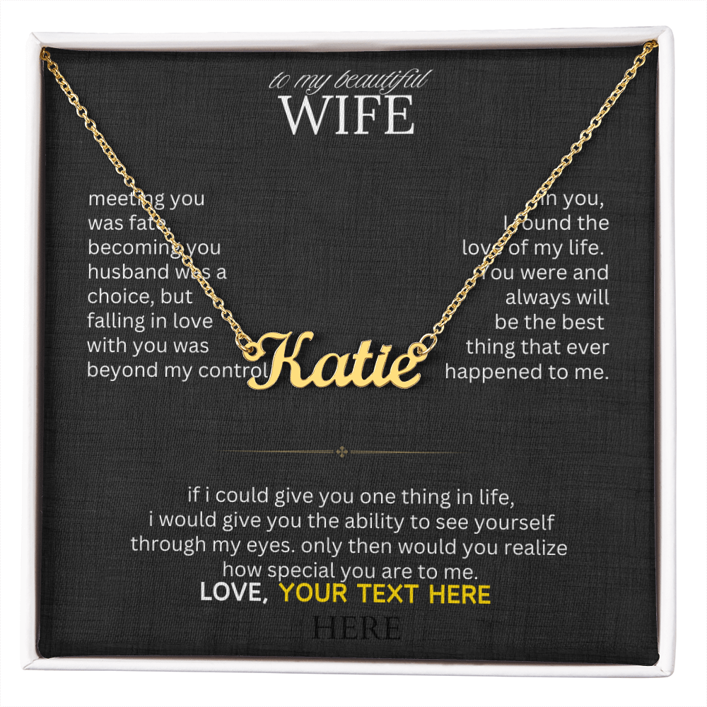 To My Beautiful Wife - I Found My Missing Piece - Love Knot Necklace