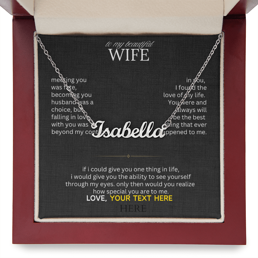To My Beautiful Wife - I Found My Missing Piece - Love Knot Necklace