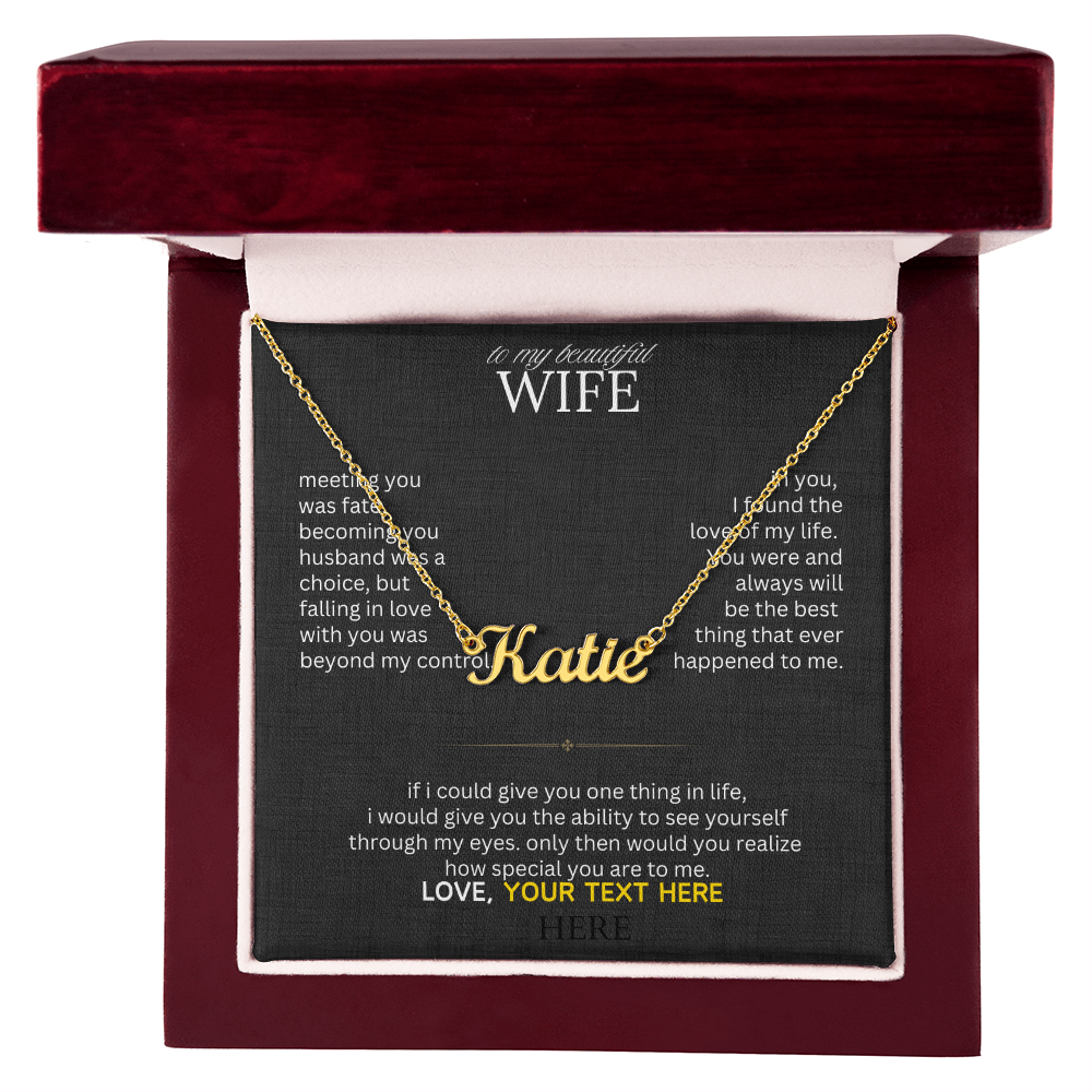 To My Beautiful Wife - I Found My Missing Piece - Love Knot Necklace