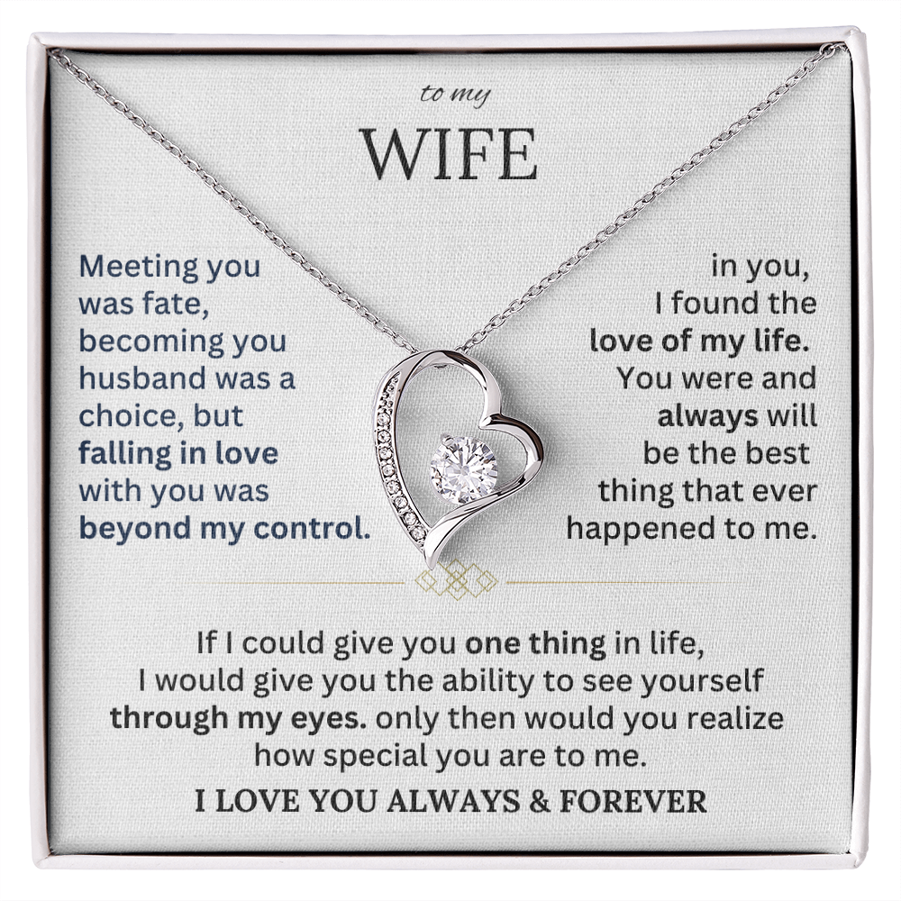 To My Wife - Forever Love Necklace Gift Set