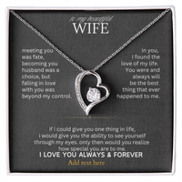 Gift for Wife " I Married You Because I Cant Live Without You" Love Knot Necklace