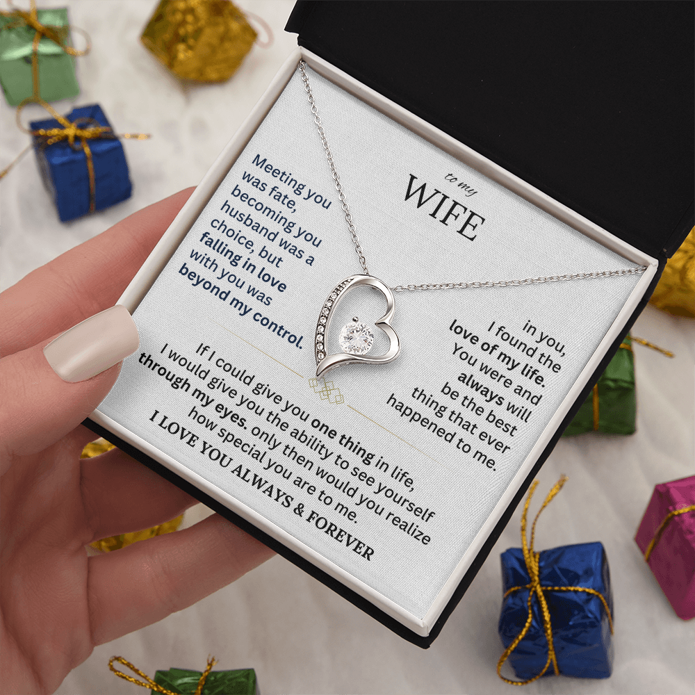 To My Wife - Forever Love Necklace Gift Set