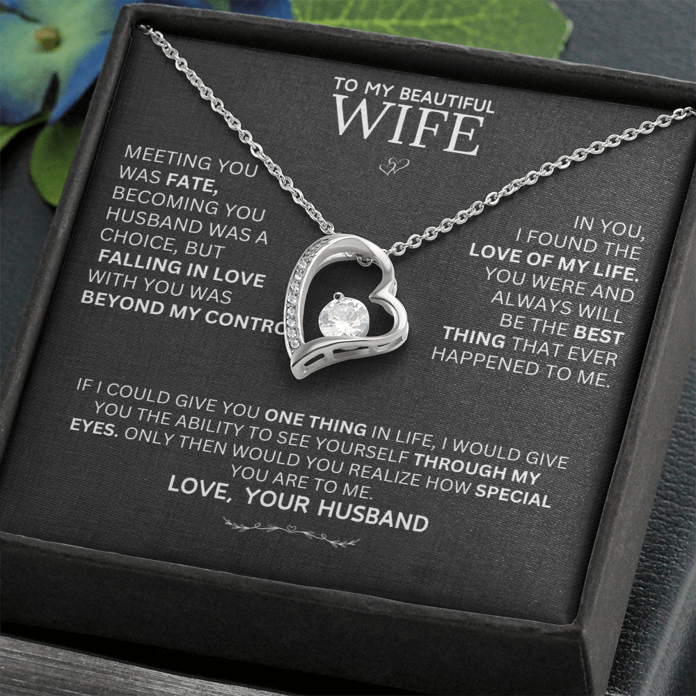 Gift for Wife "Meeting You Was Fate" Necklace