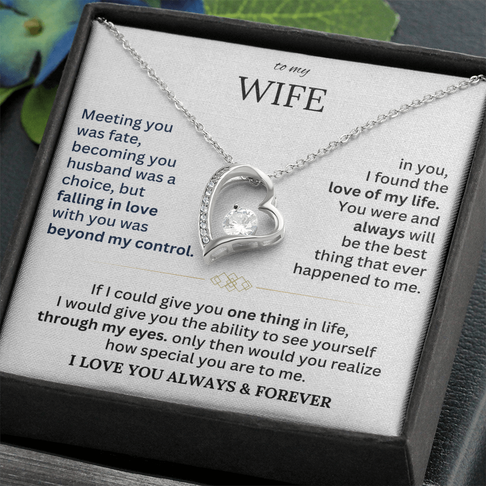 To My Wife - Forever Love Necklace Gift Set