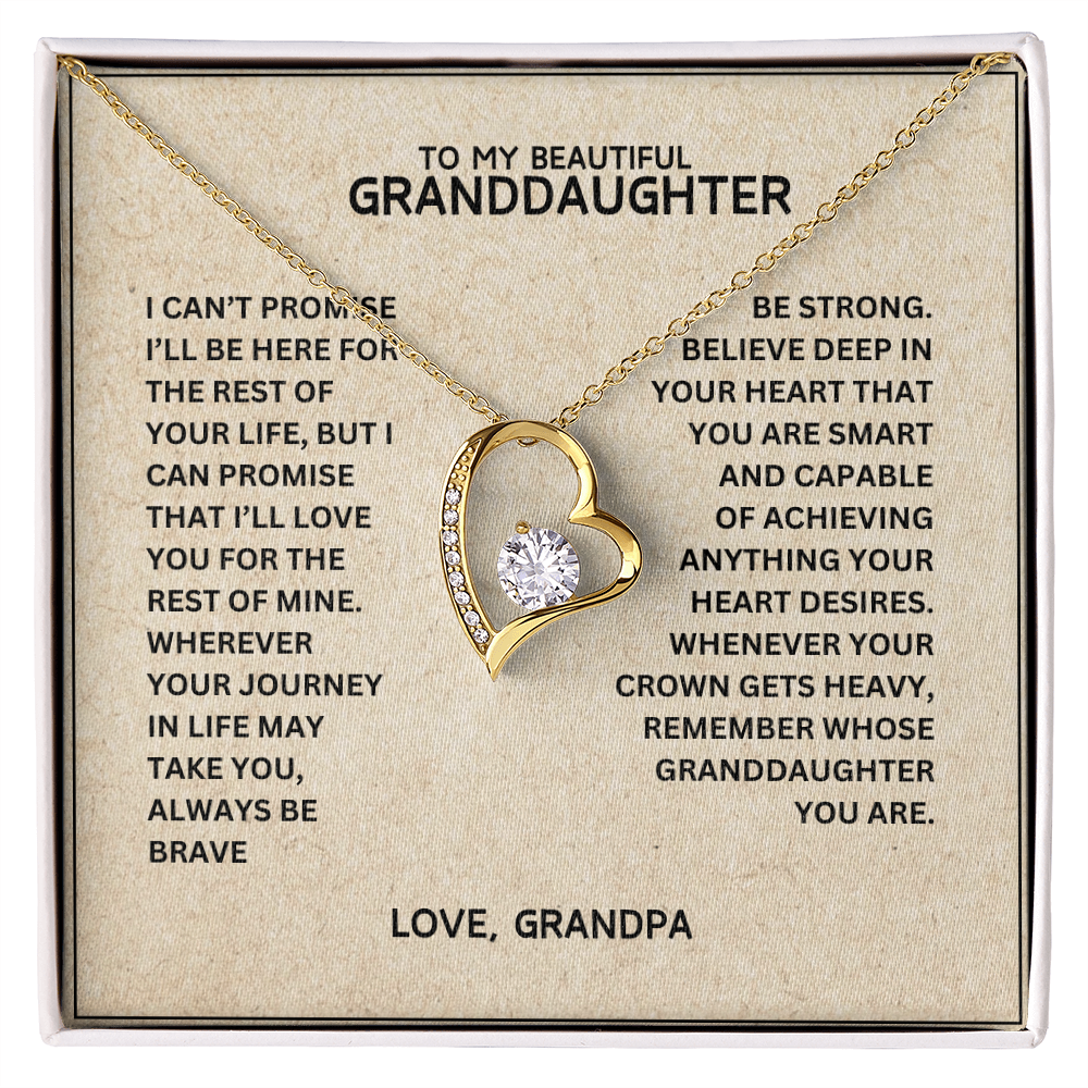 To My Granddaughter - Forever Linked Hearts - Gift Set