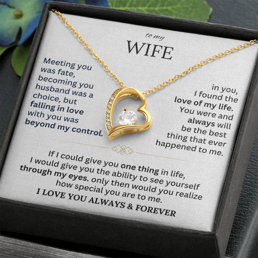To My Wife - Forever Love Necklace Gift Set