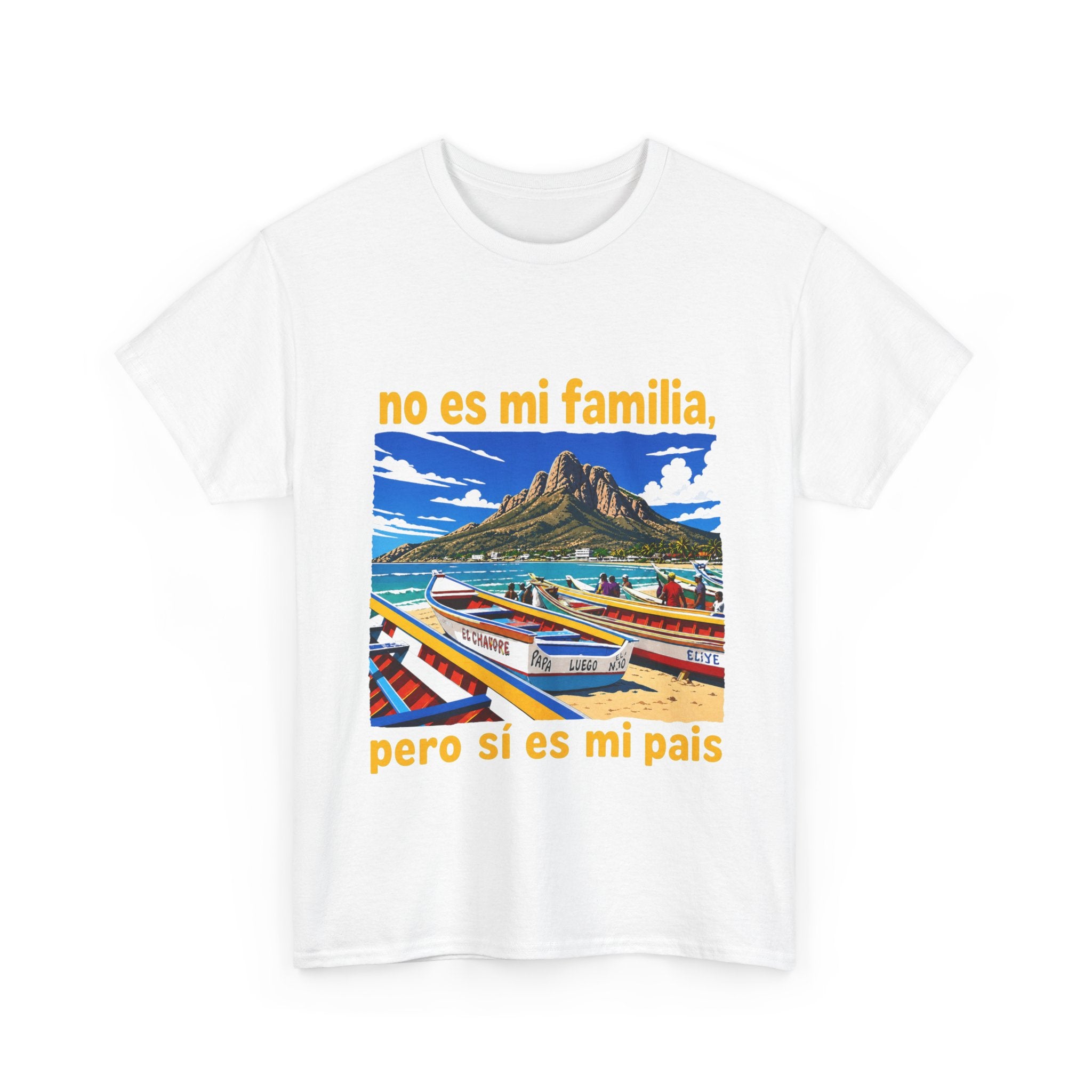 T-Shirt — 'No es mi familia, pero sí es mi país' Mexican Landscape Graphic Tee