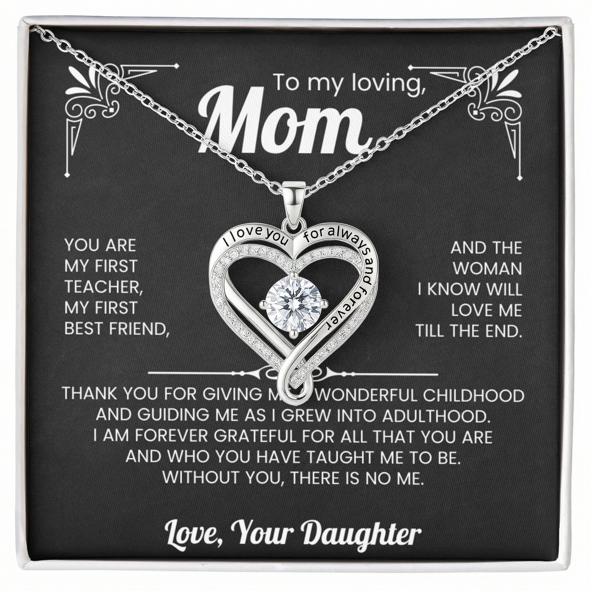 To My Mom Love You Always Necklace