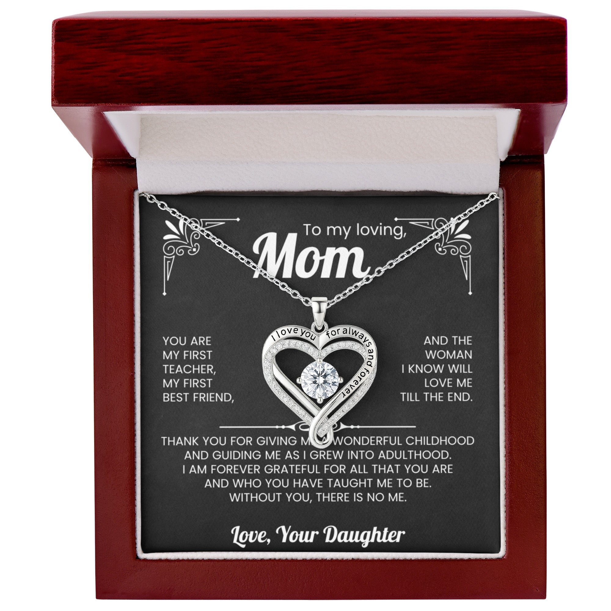 To My Mom Love You Always Necklace