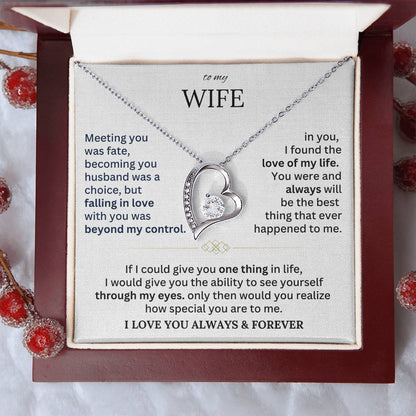 To My Wife - Forever Love Necklace Gift Set