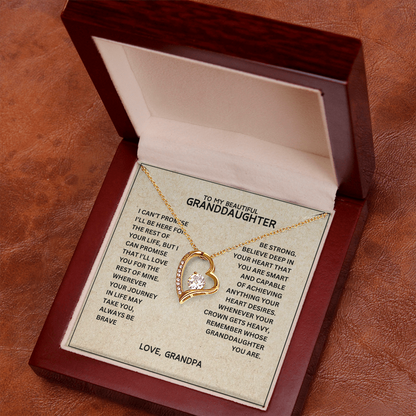 To My Granddaughter - Forever Linked Hearts - Gift Set