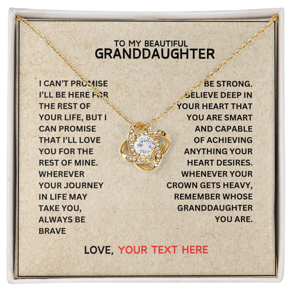 Personalized Beautiful Gift, To My Beautiful Granddaughter - Always Be Brave