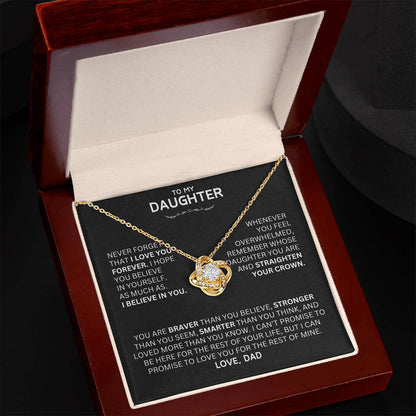 Unique Gift for Daughter From Dad "Never Forget That I Love You"