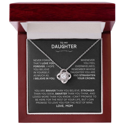 Unique Gift for Daughter From Mom  "Never Forget That I Love You"
