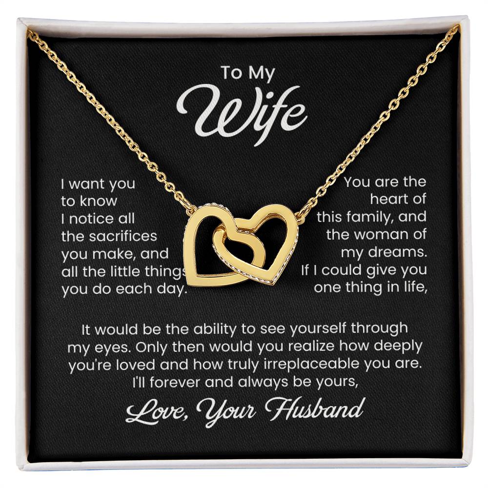 To My Beautiful Wife - I Found My Missing Piece - Love Knot Necklace