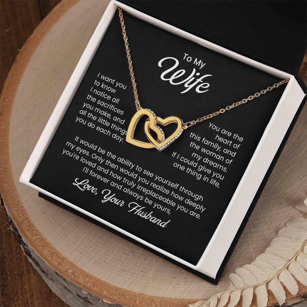 To My Beautiful Wife - I Found My Missing Piece - Love Knot Necklace
