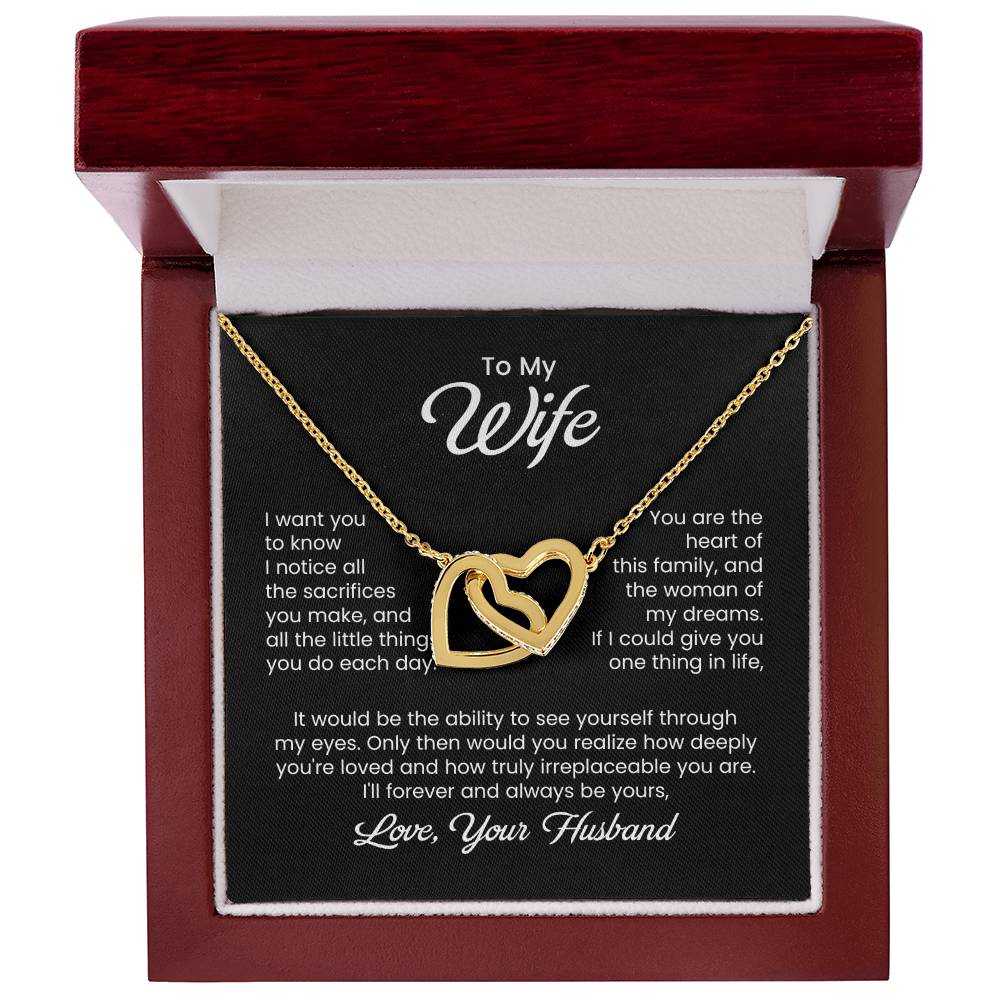 To My Beautiful Wife - I Found My Missing Piece - Love Knot Necklace