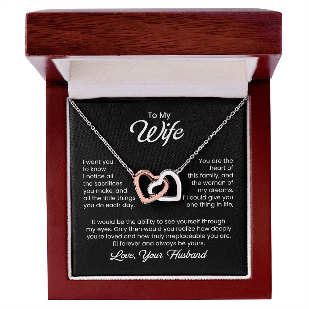 To My Beautiful Wife - I Found My Missing Piece - Love Knot Necklace
