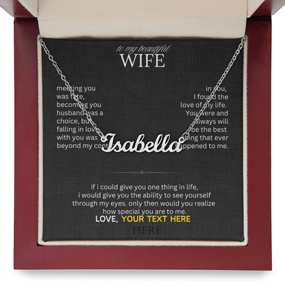 To My Beautiful Wife - I Found My Missing Piece - Love Knot Necklace