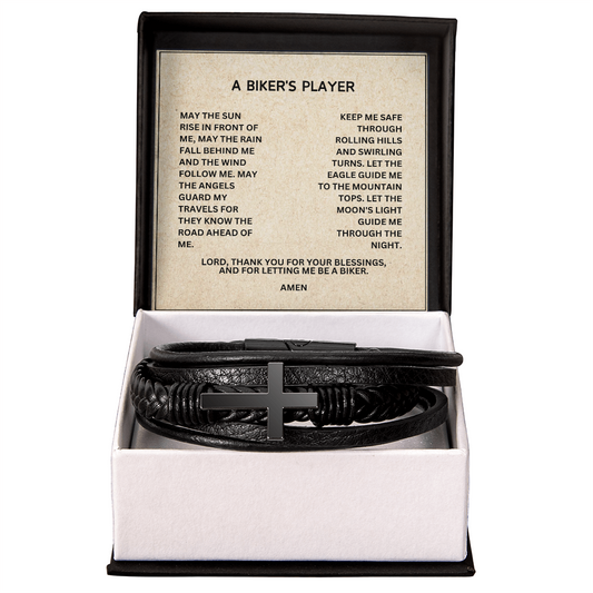 Biker Prayer Bracelet gift Custom Bikers Prayer Christian Bracelet gift for motorcycle rider gift Engraved Laser Personalized Gift Bible