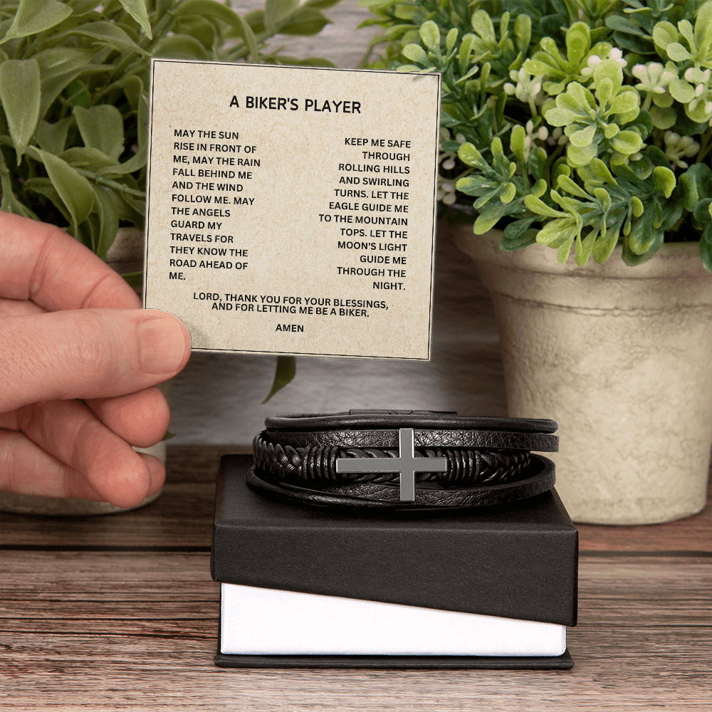 Biker Prayer Bracelet gift Custom Bikers Prayer Christian Bracelet gift for motorcycle rider gift Engraved Laser Personalized Gift Bible