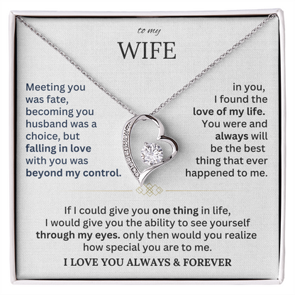 To My Wife - Forever Love Necklace Gift Set