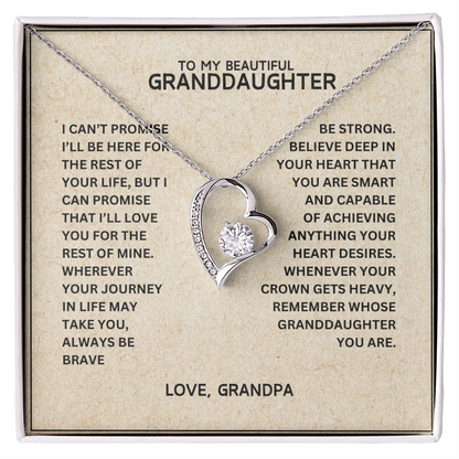 To My Granddaughter - Forever Linked Hearts - Gift Set