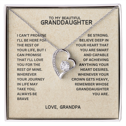 To My Granddaughter - Forever Linked Hearts - Gift Set