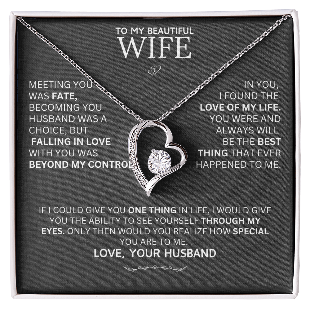 Gift for Wife "Meeting You Was Fate" Necklace