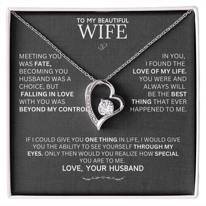 Gift for Wife "Meeting You Was Fate" Necklace