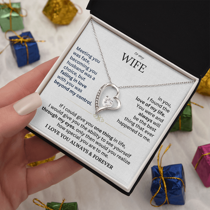 To My Wife - Forever Love Necklace Gift Set