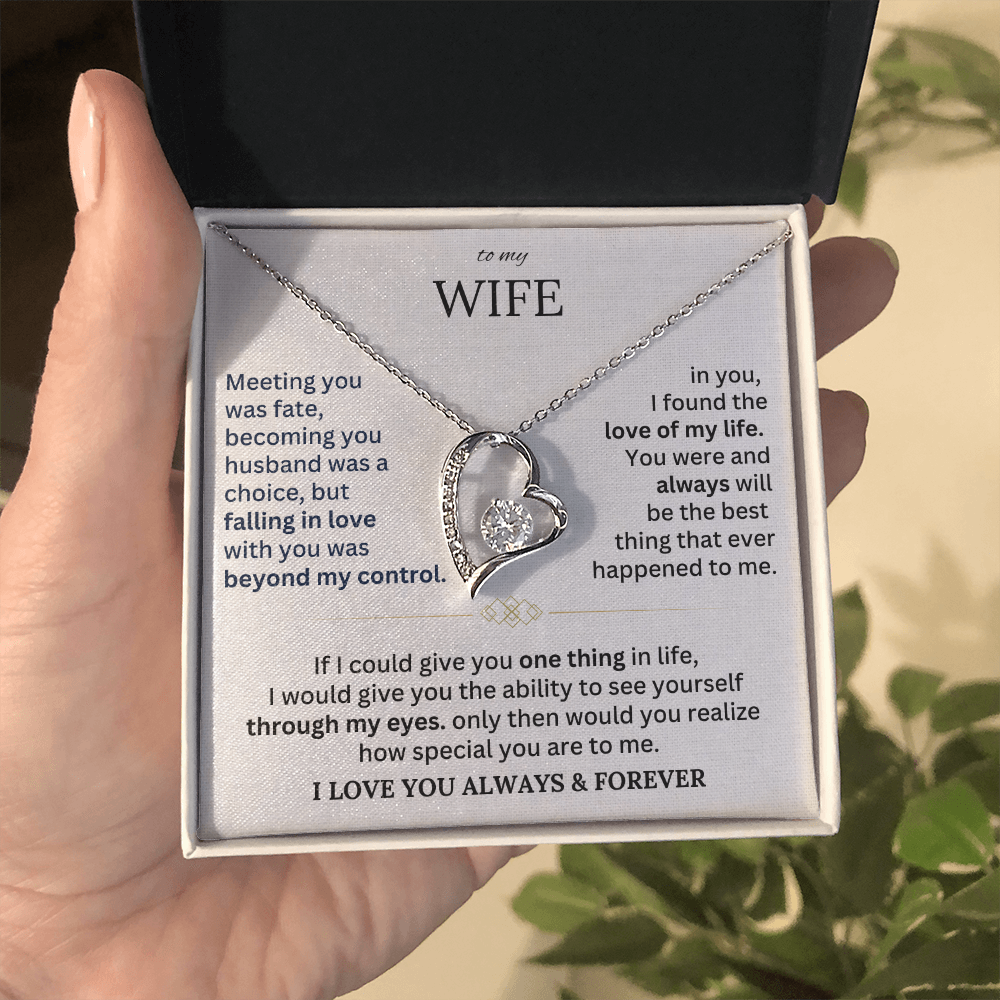 To My Wife - Forever Love Necklace Gift Set