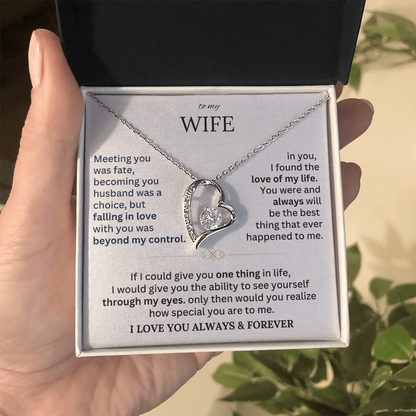 To My Wife - Forever Love Necklace Gift Set