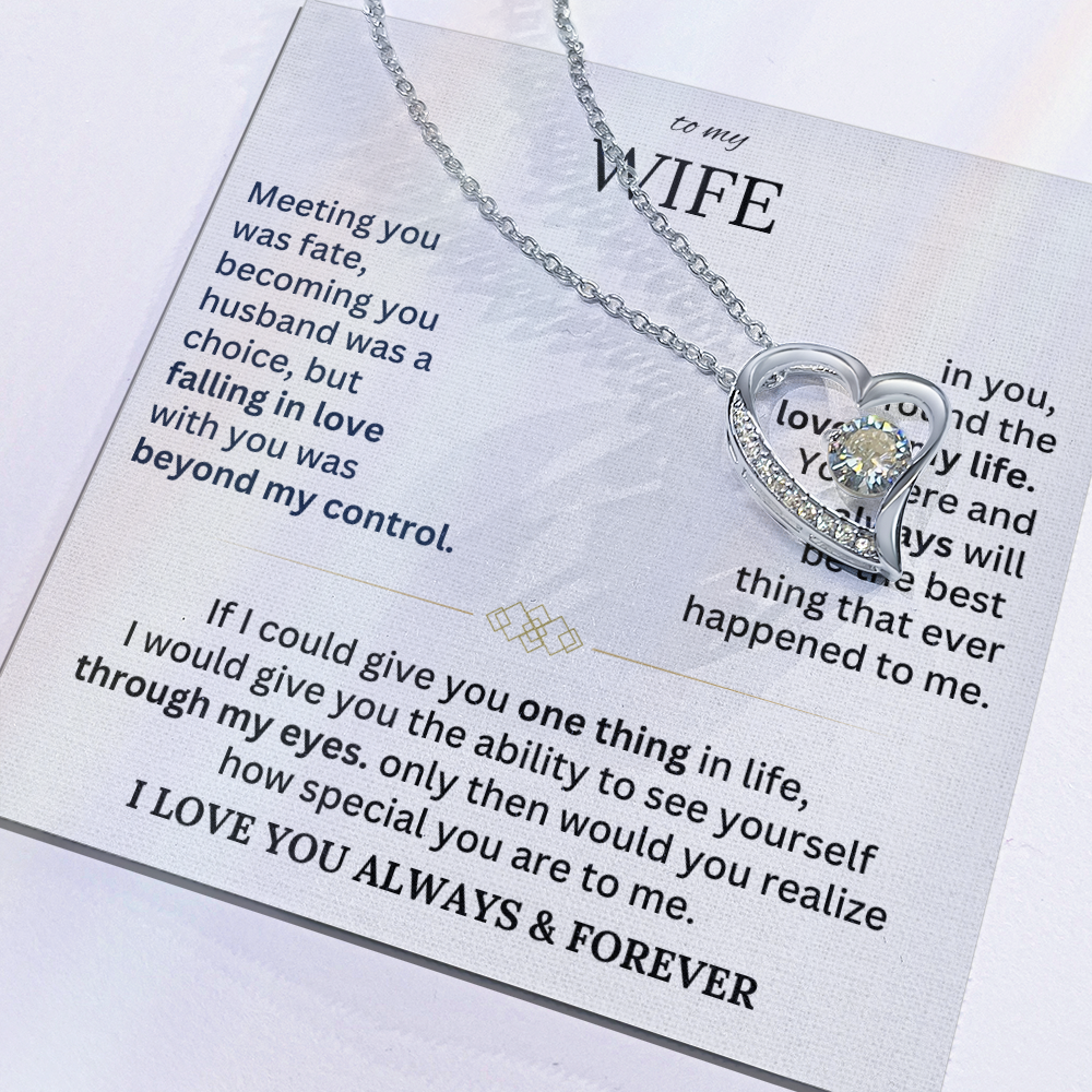 To My Wife - Forever Love Necklace Gift Set
