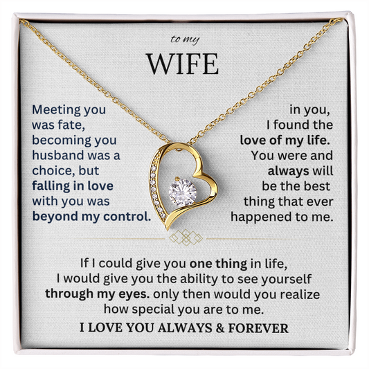 To My Wife - Forever Love Necklace Gift Set