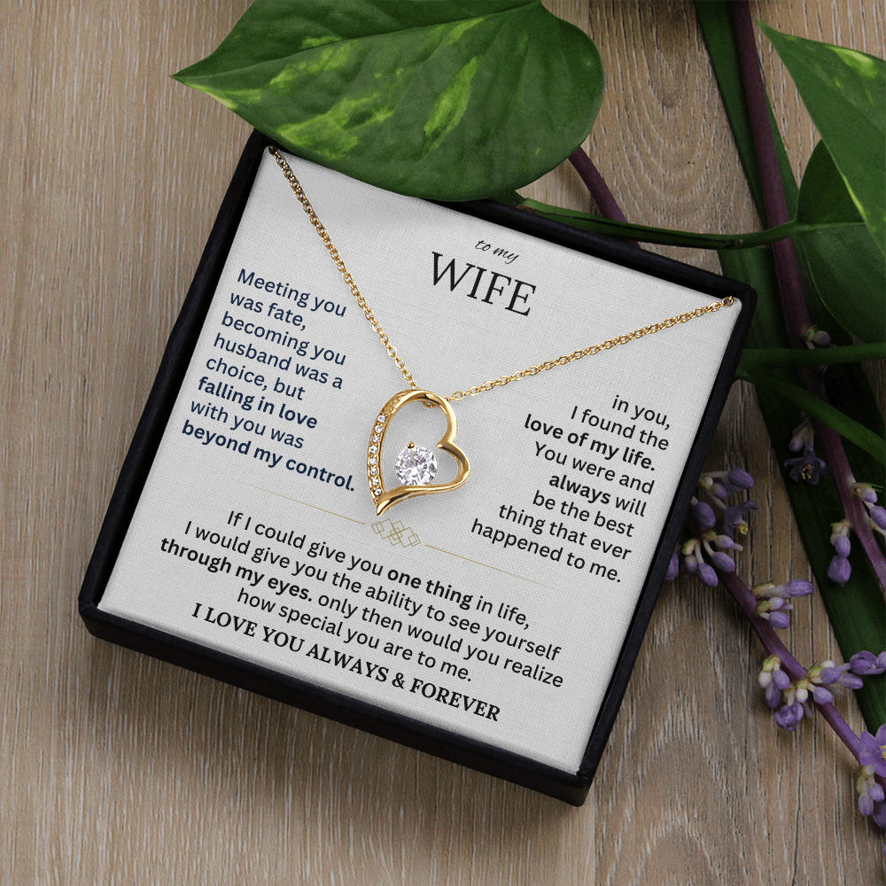 To My Wife - Forever Love Necklace Gift Set