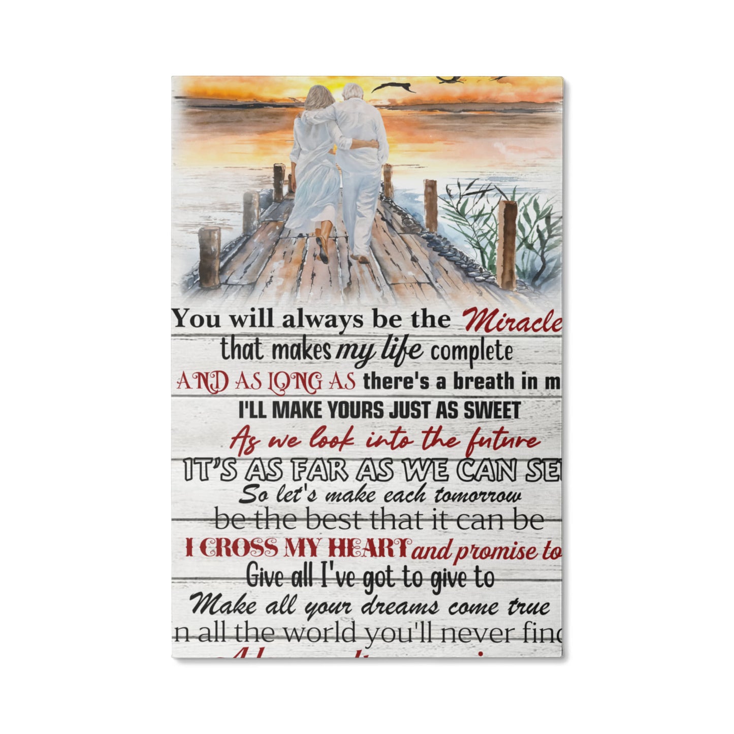 I Cross My Heart Vertical Poster