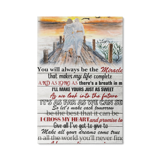 I Cross My Heart Vertical Poster